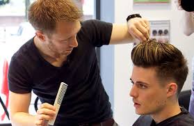 If you show up late, frequently you're rushed straight to a sink. Mens Hairdressing Grooming Services Manchester David Rozman