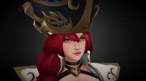 Captain Miss Fortune By Ryucaseim 3d Model Miss Fortune Model League Of Legends