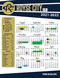 Royse City Isd District Calendar