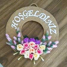 San Art Time Adli Kullanicinin El Sanatlari Handicrafts Panosundaki Pin Goruntuler Ile Elisi Fikirleri Bahar Celenkleri Kapi Celenkleri
