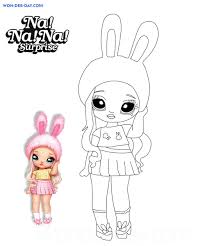 Girls will be delighted with the new lol omg coloring pages. Na Na Na Surprise Coloring Pages Free Coloring Pages