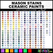 Mason Stains Ceramic Porcelain Paint Colors Mason Stains