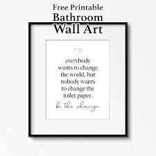 Hope springs eternal free printable. Free Printable Bathroom Wall Art The Cottage Market