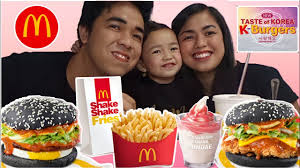 Best burgers in bangkok, thailand: Mcdonald S K Burgers Taste Of Korea K Beef Burger K Chicken Burger Youtube