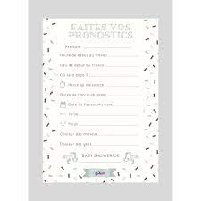 Jeu Baby Shower Faites Vos Pronostics Une Activite Amusante Pour Commencer Une Baby Shower Ou Une Fete Prenatale Et Garder Un Souvenir Dans L Album De Bebe C