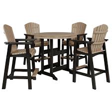 Round bar table and chairs. Signature Design By Ashley Fairen Trail P211 613 2x130 5 Piece Round Bar Table Set Pilgrim Furniture City Outdoor Pub Dining Sets