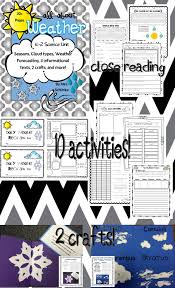 Weather Unit For K 2 Ela Integrated Weather Unit Weather Science First Grade Teachers