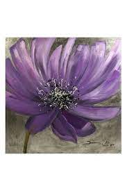 Violet painting, floral art, purple flowers, purple wall art, modern botanical art, watercolor flowers, bedroom wall art, birth month flower. Frisian Floral Oil Painting 70 Hautelook Com Floral Wall Art Canvases Floral Oil Paintings Flower Painting