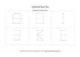 Alphabet Letter Tracing Charts Alphabet Chart Net