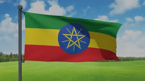 Is a green, gold, and red tricolour with the national emblem, a golden pentagram on a blue disc. Waving Ethiopia Flag Stock Video Footage 4k And Hd Video Clips Shutterstock