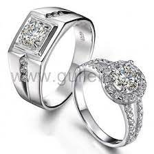 Custom Sterling Silver Engagement Couple Rings Set Engagement Rings Couple Couples Ring Set Silver Wedding Jewelry