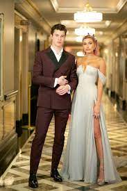 Hayley Baldwin Met Gala Gown British Vogue Vera Circlet From Jennifer Behr Met Gala Shawn Mendes Girlfriend Met Gala 2018