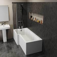Why choose when you can have both? Ceramica L Shaped Shower Bath Bundle 1700mm Left Hand