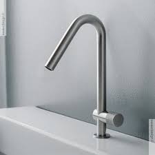 waschtischmischer 22mm einhand bedienung edelstahl geburstet auslaufhohe 180mm waschtischarmatur badezimmerarmatur wasserhahn