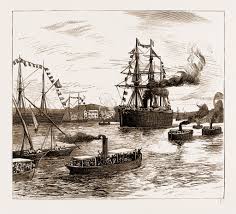 P&O Mail Steamer Cathay, 1883 posters ...