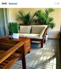 Ikea Balkon Inspiration Wurde Ich Gerne Jeden Abend Und Am Wochenende Morgens In 2020 Small Balcony Decor Patio Flooring Balcony Flooring