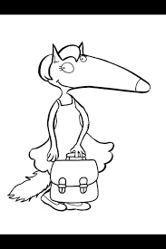 Epingle Par Dominique Corminboeuf Sur Le Loup Qui Coloriage Loup Loup Anniversaire Loup