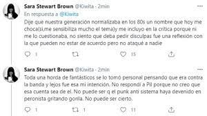 Jan 16, 2010 · sara stewart brown, ex de lanata, cargó contra los violadores y los convirtió en tendencia. The Release Of Lanata S Ex After The Controversy With Los Violadores Celebjar