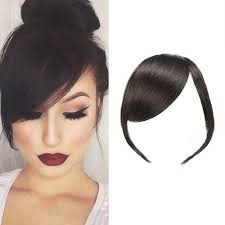 20 stunning bun hairstyles for black hair 2020 nov 2 2020 explore vandrbrown s board flawless hair buns updo s followed by 1455 people on pinterest see more ideas about hair hair styles and natural hair styles. Amazon Com Dsoar Thick Side Bangs Clip In Real Human Hair Bangs Natural Clip On Side Bangs Straight Fringe Hair Extensions Natural Black Color With Temples Beauty
