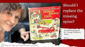 Book Binding Repair for Vintage Children's Books. Part 6. Save Your Books. 