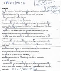 Neon Light Blake Shelton Guitar Chord Chart In D Real Key Guitar Chord Chart Guitar Chords Guitar Songs