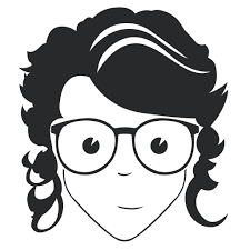 There is a ton of options for unruly curly hair like japanese or keratin hair straightening and stop being a chicken and put contacts in. Woman With Glasses Curly Hair Face Woman People Geek Free Icon Of Geek Pack