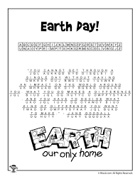 Earth Day Cryptogram Puzzle Solution Woo Jr Kids Activities Word Puzzles Words Earth