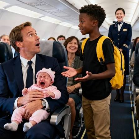 A Poor 12-Year-Old Girl Saved a Billionaire's Life on a Plane… But a Single Piece of Paper He Sent Her Afterwards Made Her Burst Into Tears. Sitting in the very last seat