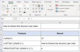 How to get the first word in a text using excel formula. How To Extract The Second Last Letter Excelnotes