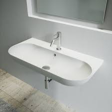 wall hung sink for bathroom 90 cm