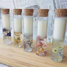 5本セット ハーバリウムのようなキャンドル キャンドル ジェルキャンドル キャンドル 手作り