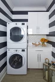 The subway tiles add a unique accent. Pretty Practical 12 Small Laundry Room Ideas To Try