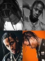 Travis Scott Short Braided Hairstyle For Men Men S Hairstyles Braided Hairstyles Summer Hairstyles Travis Scott Hair