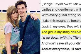Maybe you would like to learn more about one of these? Shawn Mendes Wrote New Lyrics For Taylor Swift S Lover And There S Camila Cabello References