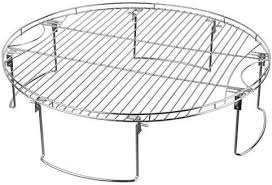 Large Round Cooking Grate With Folding Legs With Images Bar B Q Fire Pit Grill