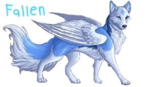 Fallen Is A Piece Of Art That Represents Grace And Love Mythical Creatures Art Cute Animal Drawings Anime Wolf
