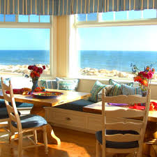 Coastal Window Seats Design Ideas For Sea Dreamers Beach House Interior Dream Dining Room Breakfast Nook Furniture