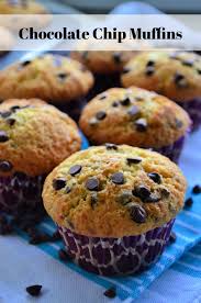 Chocolate Chip Muffins Recipe In 2020 Chocolate Chip Muffins Banana Chocolate Chip Muffins Chocolate Chip Muffin Recipe