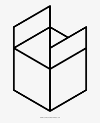 You may not be able to solve it, but you certainly can color it! Open Box Coloring Page Rubiks Cube Clip Art Black And White Png Image Transparent Png Free Download On Seekpng