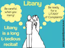 Meaning Of Litany Recital Invocation Vocabulary