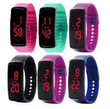 Light Up Toys Sport Led Watch Candy Color Silicone Rubber Touch Screen Digital Watches Waterproof Wristwatch Dress Bracelet Gift In Light Up Toys From Toys Hobbies