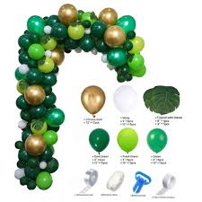 Cabina Home Safari Jungle Theme Party Supplies Balloon Arch Kit Garland Decorations 106 Pcs Balloons With Palm Leaves Baby Shower Birthday Boy Girl Party Backdrop Diy Decor Walmart Com