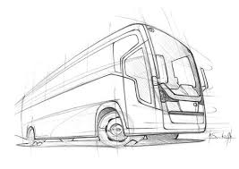 Bus Sketch Truck Design Industrial Design Sketch Bus Drawing