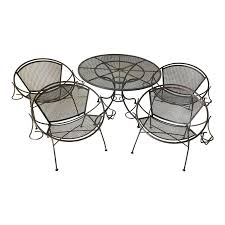 1950s Vintage Salterini Radar Lounge Chair Patio Set 5 Pieces Chairish Patio Chairs Patio Set Vintage Lounge Chair