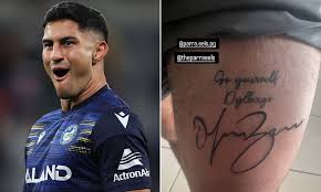 Parramatta Eels tragic reveals his EXTREME tribute to favourite player  Dylan Brown - 'had to get it done'