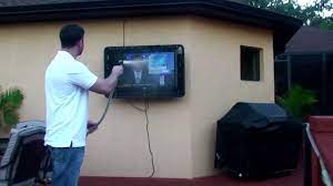 To solve the weather problem, a specific weatherproof tv usually offers a less valuable tv in an integral casing to ensure it is waterproof, as well as allowing for insulation against the cold and airflow to reduce humidity. Water Proof Outdoor Tv Cabinet Enclosure Case The Tv Shield Youtube