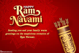 This free online template is just what you need to make birthday greetings stand out. Make Ram Navami Greeting Wishes Card Online