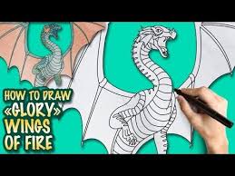 How To Draw Wings Of Fire Glory Easy Step By Step Drawing Lessons For Kids Wings Of Fire Wings Drawing Wings Of Fire Dragons