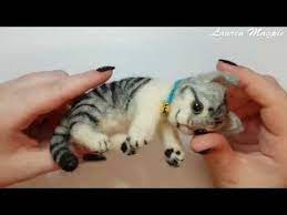 needle felted owl a beginner s guide to felting youtube felt cat needle felted cat felt animals