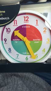 Great Clock To Help Children Tell The Time From Sainsburys